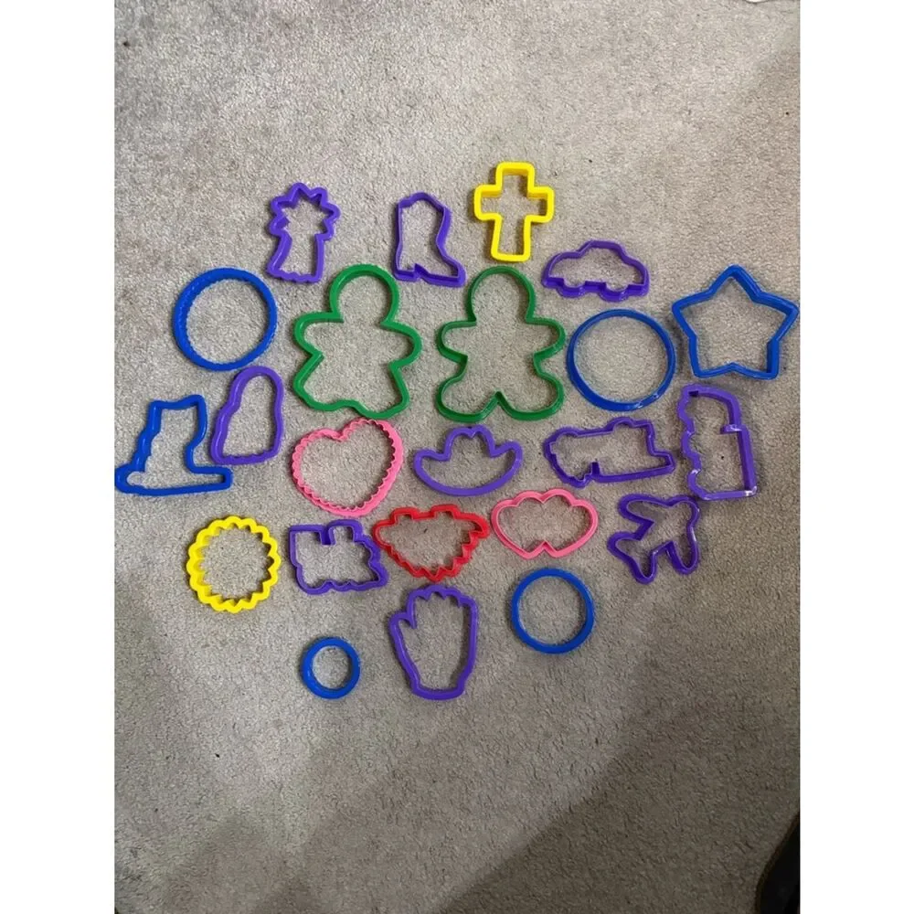 Assorted Kids Cookie Cutters Multicolor Set of 23!